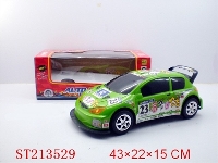 ST213529 - BUMP & GO B/O CAR WITH LIGHT AND MUSIC (GREEN,RED,BLACK)