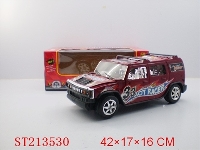 ST213530 - BUMP & GO B/O CAR WITH LIGHT AND MUSIC (RED,BLUE,BLACK)