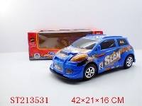 ST213531 - BUMP & GO B/O CAR WITH LIGHT AND MUSIC (BULE,RED,BLACK)