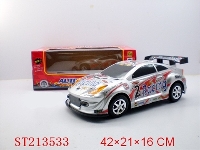 ST213533 - BUMP & GO B/O CAR WITH LIGHT AND MUSIC(RED,SLIVER,BLACK)