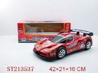 ST213537 - BUMP & GO B/O CAR WITH LIGHT AND MUSIC(BLACK,RED,SILVER)