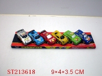 ST213618 - PULL-BACK CAR(6 STYLES 6 COLORS ASSORTED)
