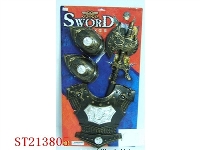 ST213805 - PLATED AX WITH SOUND ,PLASTROD AND SCAPULAR