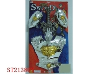 ST213807 - PLATED SWORD ,PLASTRON WITH SOUND AND SCAPULAR