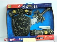 ST213844 - BRONZE-COLOURED KNIFE SWORD SET
