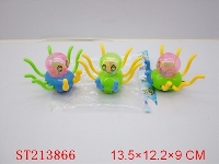 ST213866 - PULL LINE OCTOPUS WITH LIGHT(3 COLORS ASS)