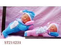 ST214231 - DOLL WITH LIGHT AND IC (2 COLORS ASST)