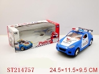 ST214757 - B/O POLICE CAR WITH LIGHT ,WITHOUT BATTERY （BLUE, BLACK）