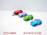 ST214804 - PULL-BACK CARTOON CAR(4 COLORS 4STYLES ASSORTED)