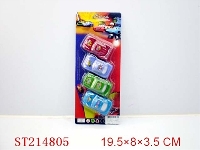 ST214805 - PULL-BACK CARTOON CAR(4 COLORS 4 STYLES ASORTED)