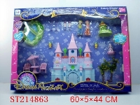 ST214863 - CASTLE WITH LIGHT AND MUSIC（NOT INCLUDE BATTERY）