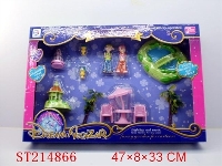 ST214866 - CASTLE WITH LIGHT AND MUSIC（NOT INCLUDE BATTERY）