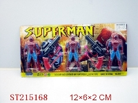 ST215168 - SPIDERMAN AND SOFT BUTTLE GUN WITHOUT LIGHT (3PCS)