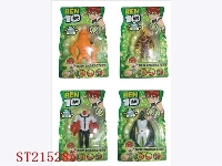 ST215285 - BEN 10 CHARACTERS WITH LIGHT （4 STYLES ASST）