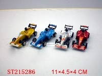 ST215286 - PULL-BACK FORMULA CAR（4 COLORS ASSORTED）