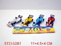 ST215287 - PULL-BACK FORMULA CAR（4 COLORS ASSORTED）