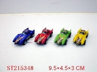 ST215348 - PULL-BACK BAT CAR(4 COLORS ASSORTED)