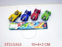 ST215353 - PULL-BACK BAT CAR(4 COLORS ASSORTED)
