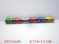 ST215530 - PULL-BACK CAR(12PCS)6 COLORS ASS