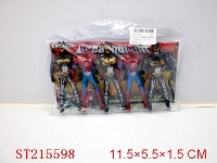 ST215598 - BAT MAN AND SPIDER MAN W/LIGTH(5PCS 2 COLORS ASST)