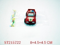 ST215722 - PULL-BACK POLICE CAR（3 STYLES 3 COLORS ASSORTED）