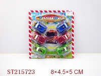 ST215723 - PULL-BACK RACING CAR（6PCS 3 STYLES 3COLORS ASSORTED）