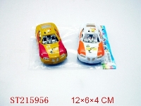 ST215956 - PULL-BACK CAR（2PCS 3 COLORS ASSORTED）