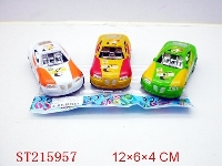 ST215957 - PULL-BACK CAR(3PCS 3 COLORS ASSORTED)