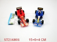 ST216801 - PULL-BACK F1 FORMULA CAR(2 STYLES 3 COLORS ASSORTED)