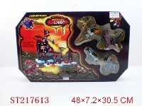 ST217613 - CARTOON SELF-ASSEMBLING CASTLE （2 STYLES ASSORTED）65PCS