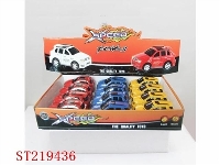 ST219436 - 12PCS B/O CAR WITH LIGHT(2 STYLES 3 COLRS ASST)