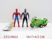 ST219951 - SPIDER MAN WITH LIGHT AND MOTORCYCLE