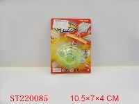 ST220085 - 梅花闪光音乐陀螺/二款三色混装