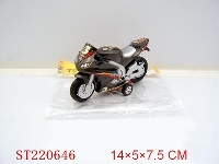ST220646 - PULL-BACK MOTOCYCLE（RED,YELLOW,GREEN,BLACK)