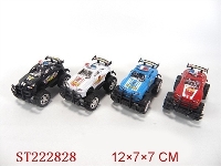 ST222828 - PULL-BACK POLICE CAR(2 STYLES 4 COLORS)