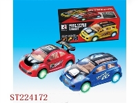 ST224172 - B/O CAR WHEEL WITH LIGHTS 6LIGHTS （2 STYLES 3 COLORS ASSORTED）