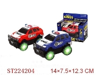 ST224204 - B/O POLICE CAR WHEEL WITH 4LIGHT（2 STYLES 3 COLORS）