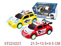 ST224227 - B/O POLICE CAR WHEEL WITH 8LIGHT (2 STYLES 4 COLORS)