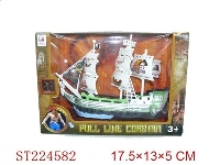 ST224582 - PULL-LINE PIRATE BOAT