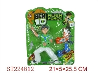 ST224812 - BEN10 ALIEN FORCE W/7COLOURFUL LIGHT  2STYLES MIXED