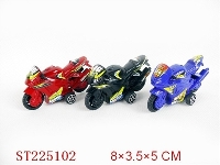 ST225102 - PULL-BACK MOTORCYCLE(3 COLORS)