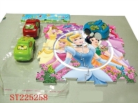 ST225258 - PUZZLE WITH RAIL WIND UP CAR(DISNEY)