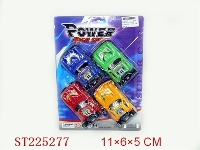 ST225277 - PULL-BACK RACING CAR(4 COLORS ASSORTED)