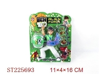 ST225693 - BEN10 ALIEN FORCE W/7COLOURFUL LIGHT  2STYLES MIXED