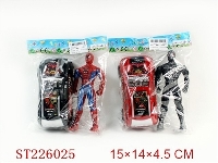 ST226025 - FRICTION CAR WITH SPIDERMAN （ASSORT 2 STYTLES）