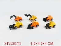 ST226171 - PULL-BACK TRUCK(2 COLORS 6 STYLES ASSORTED）