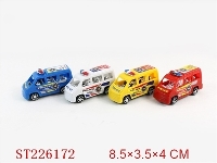 ST226172 - PULL-BACK POLICE CAR(4 COLORS ASSORTED)