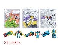 ST226843 - SELF-ASSEMBLED CAR （3 STYLES ASSORTED）