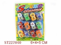ST227040 - PULL-BACK CAR(12PCS 6 STYLES ASSORTED)