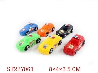 ST227061 - PULL-BACK CAR（6PCS）
